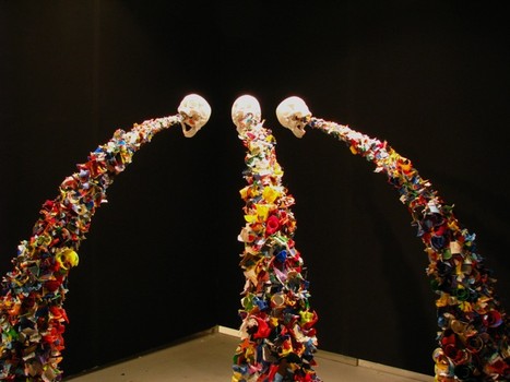 How I feel after a day of hanging out at art fairs. (Courtesy of Typoe, from Spinello Gallery at Scope.)